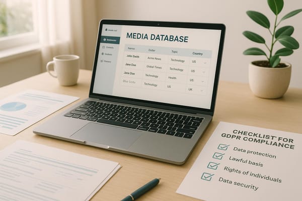 Checklist for GDPR Compliance in Media Databases